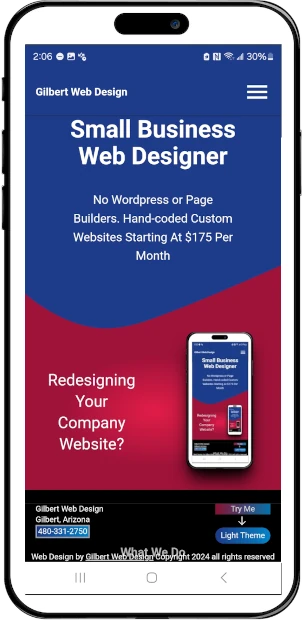 Gilbert Web Design Mobile Phone